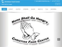 Tablet Screenshot of christianfood.org